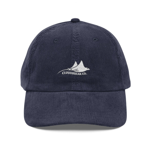 Embroidered Corduroy Baseball Cap – Vintage Mountain Logo